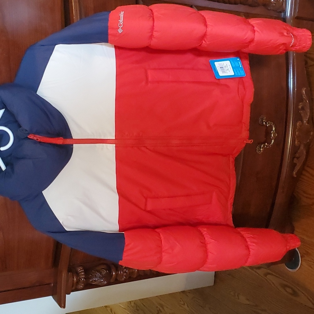 Columbia Women's Pike Lake Puffer Cropped Jacket size XL NWT Omni Heat Thermal